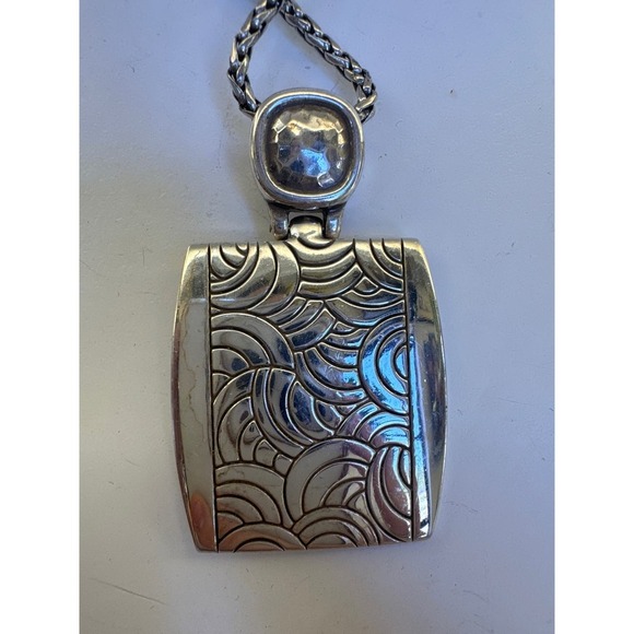 Brighton Two Tone Crystal Pendant Statement Necklace - Picture 3 of 4